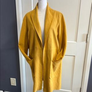 Zara Mustard Yellow Open Cardigan - size small